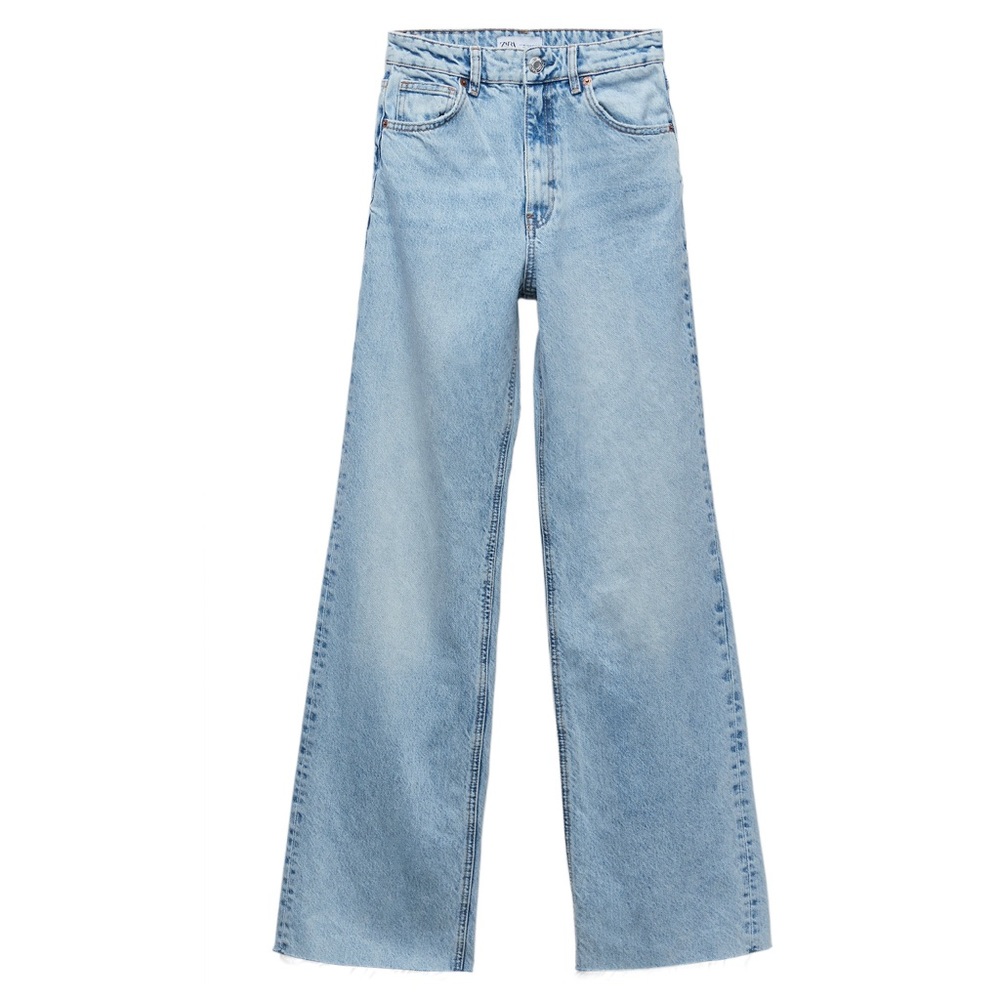 ZARA high waist wide leg jeans